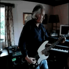 Chris playing bass 2008