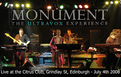Monument will be playing live at The Citrus, Edinburgh on July 4th 2008.